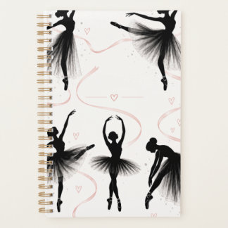 Agenda Diário de Bailarina de Ballet Elegante