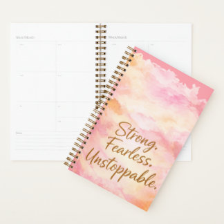 Agenda Diário de Motivação Forte Intrépida e Inparável