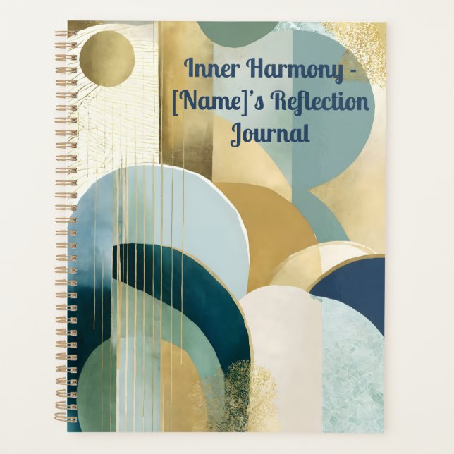 Agenda Diário de Reflexão Personalizado - 'Harmonia Inter (Frente)