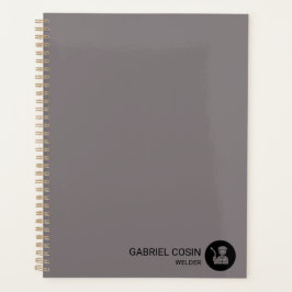 Agenda Diário de Soldador de Equipamento Industrial Elega