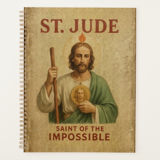 Agenda Diário Devocional da Fé Católica de São Judas e No (Frente)