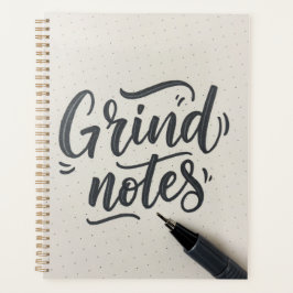 Agenda Diário Grind Notes - Design de Estilo Escrito Manu