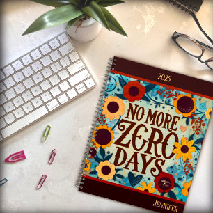 Agenda Dias Zero Inspiradores Lindas Flores Personalizada
