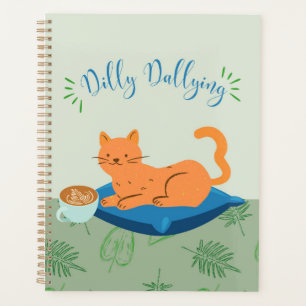 Agenda Dilly Dallying Orange Cat