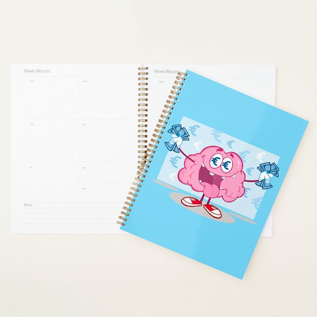 Agenda Dinheiro engraçado Cartografia do Cérebro do Euro (Criador carregado)