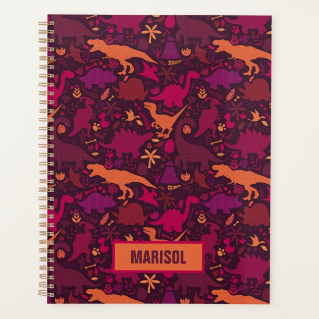 Agenda Dino Doodle Silhouettes Kids Dinossaur (Frente)