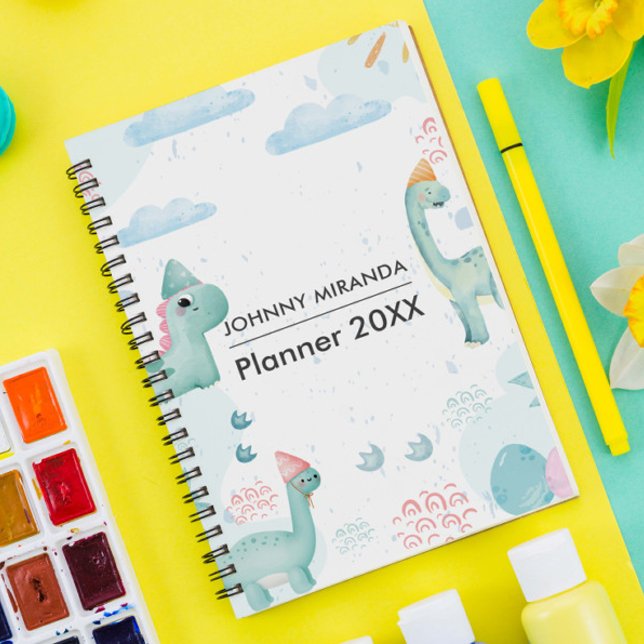 Agenda Dinossauro Verde mês e semana (Criador carregado)