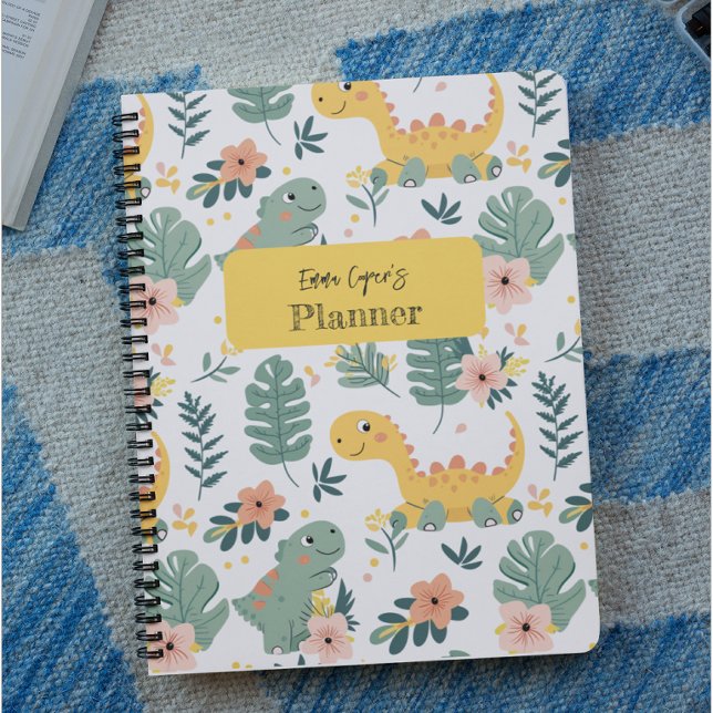 Agenda Dinossauros Bebês Bons Personalizados Crianças" (Criador carregado)