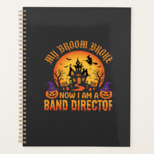 Agenda Diretor de Banda de Halloween Vassoura de Bruxa Ca