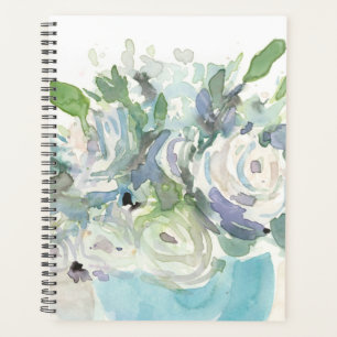 Agenda Disposição de primavera - Buquê de Aquarela