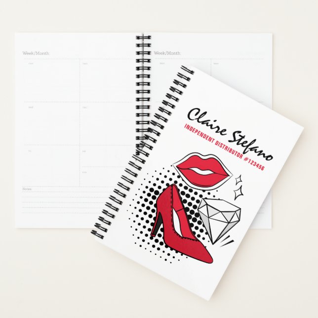 Agenda Distribuidor de batom Beauty Kiss Modern Glamour (Exibição)