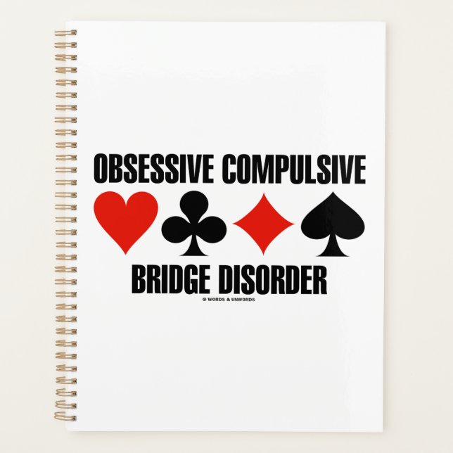 Agenda Distúrbio Obsessivo Compulsivo de Ponte (OCBD) (Frente)