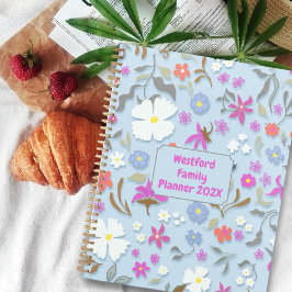 Agenda Ditsy Pop Floral Art Personal Family Planner