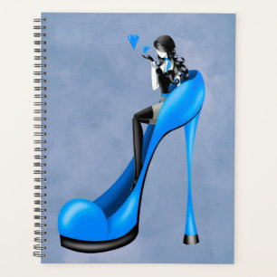 Agenda Diva da Moda em Stiletto Azul 