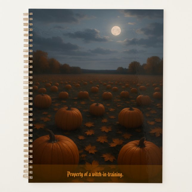 Agenda Diversão do Halloween personalizável (Frente)