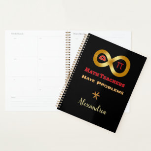 Agenda Divertidos Professores De Matemática Personalizam