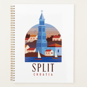 Agenda Dividir a Croácia Dalmatia Vintage