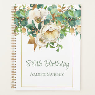 Agenda Doce Creme Rosa 80 Aniversário