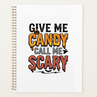 Agenda Doce de Halloween Me Dê Doce Me Ligue Assustador_1