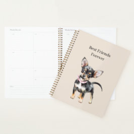 Agenda Doce Fofo Cachorro Chihuahua Marrom Creme Melhores