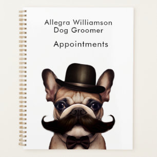 Agenda Dog Grooming Business Compromisso com Bulldog Fran