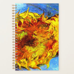 Agenda Dois Girassóis Cortados Van Gogh