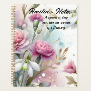 Agenda Dons de aniversário de janeiro Flores de nasciment