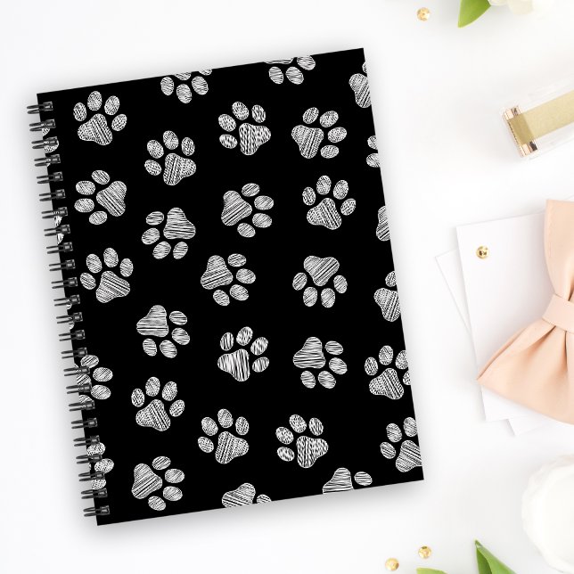 Agenda Doodle Paws, Patas de Cachorro, Patas Brancas (Criador carregado)