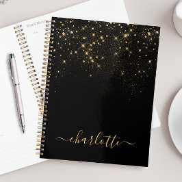 Agenda Dourada Glitter Espumante Elegante Glamorosa Elega