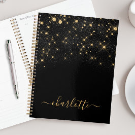 Agenda Dourada Glitter Espumante Elegante Glamorosa Elega