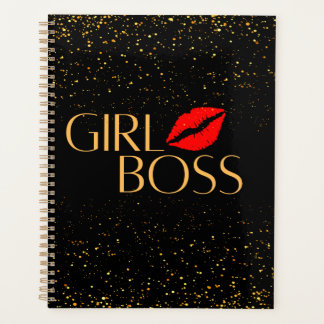 Agenda Dourada Glitter Girl Boss Planner
