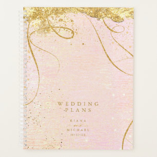 Agenda Dourado Abstrato Blush ID867