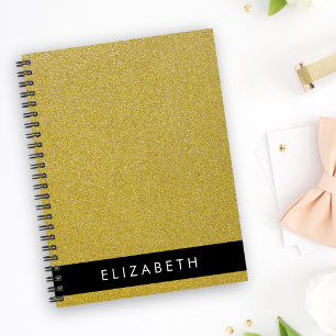 Agenda Dourado brilho, brilho brilhante, seu nome