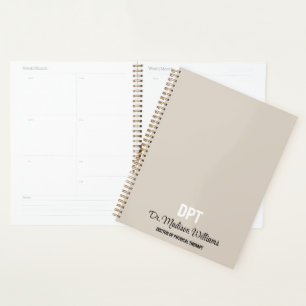 Agenda DPT Personalizado Doutorado em Presente de Terapia