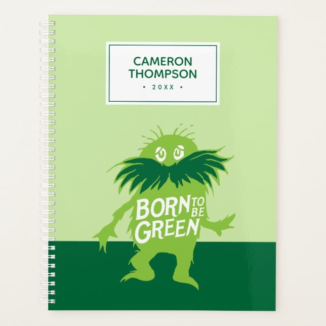 Agenda Dr. Seuss | Lorax - Nascido Para Ser Verde (Frente)