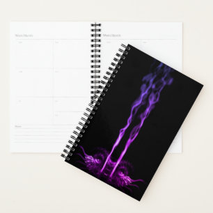 Agenda Dragão Preto e Roxo Fumaça