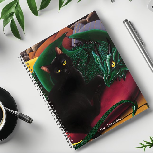Agenda Dragão Verde Gato Negro (Criador carregado)