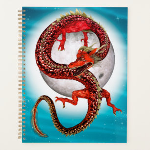 Agenda Dragão Vermelho Oriental - Criatura de Fantasia Mí