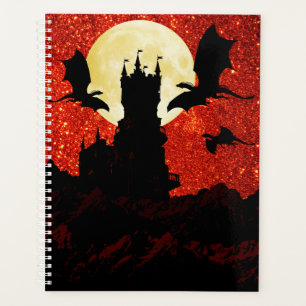Agenda Dragões que voam, castelo do penhasco, Lua cheia,