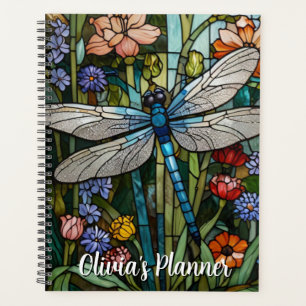 Agenda Dragonfly art boho floral botânico