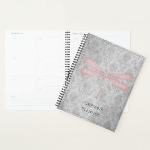 Agenda Dragonfly Damask Rosa