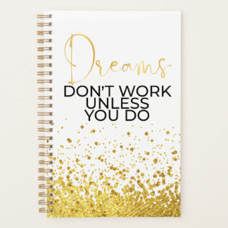 Agenda Dreams Dourado Planner