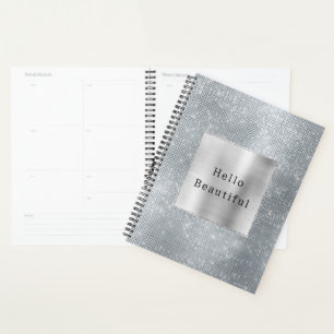 Agenda Dreamy Glitzy Silver Sparkle