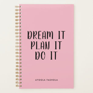 Agenda Drew It Plan It Do It Typographics Motivational