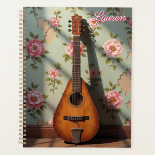 Agenda Dulcimer Vintage Antigo Raro de Seis Cordas