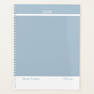 Agenda Dusty Blue Modern Layout Large