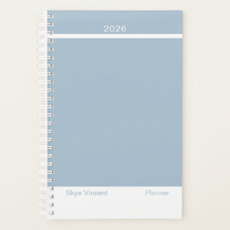 Agenda Dusty Blue Modern Small