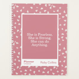 Agenda Dusty Pink Floral Block Quote | Fully Customizable