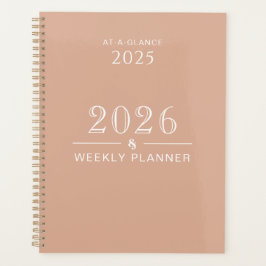 Agenda Dusty Rose 8.5 x 11 Weekly Planner