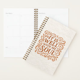 Agenda É bom com minha tipografia de almas